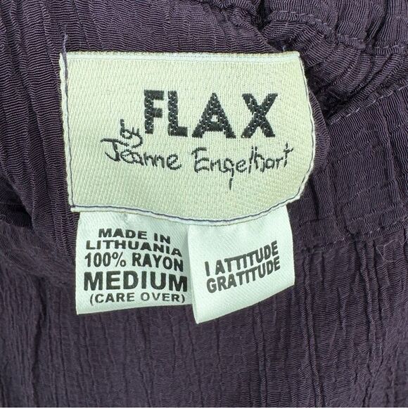 Flax by Jeanne Engelhart Purple Midi Skirt Med - Picture 6 of 6